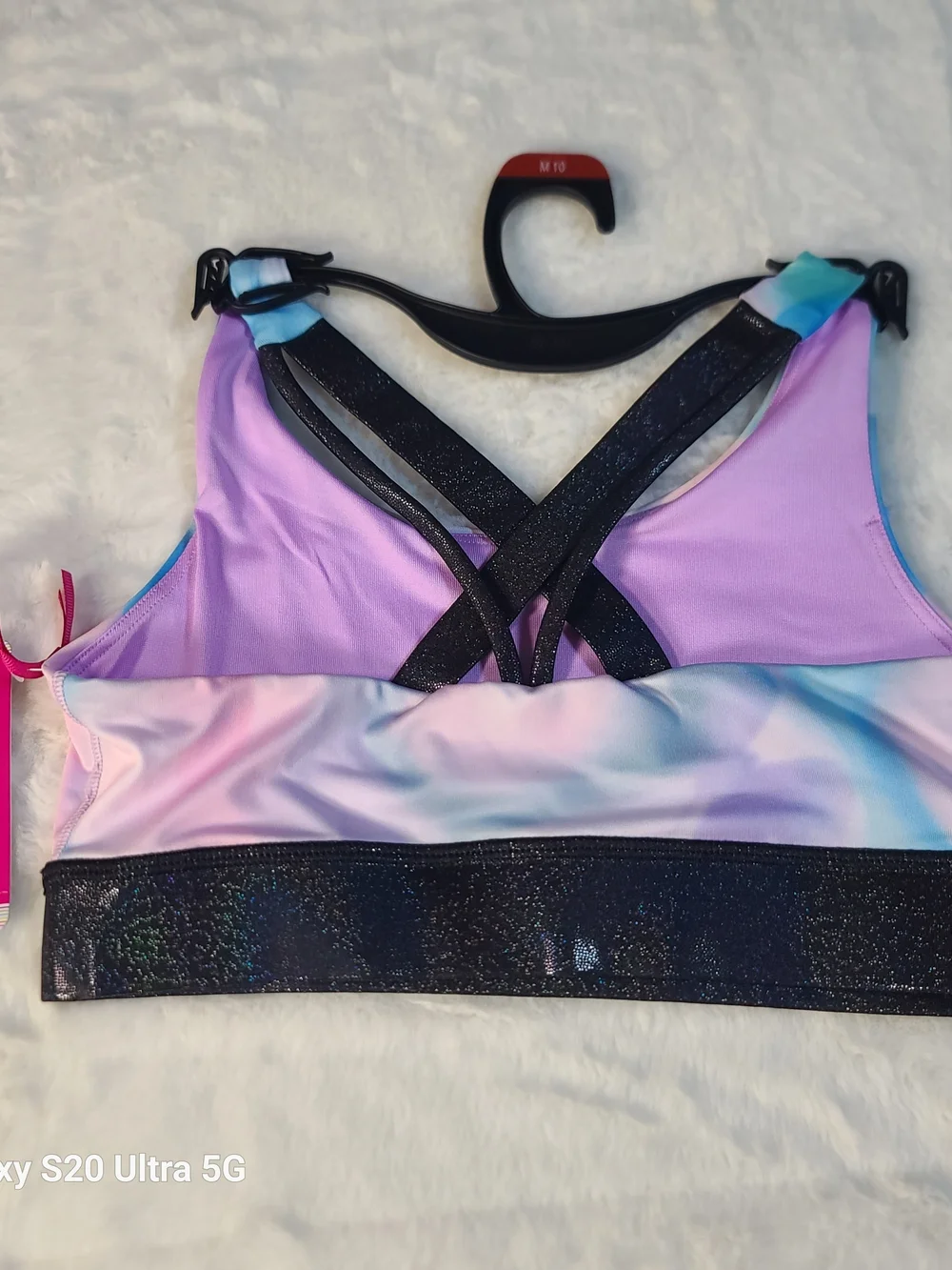 Justice Dance & Gym Pastel Tie-Dye Sports Bra